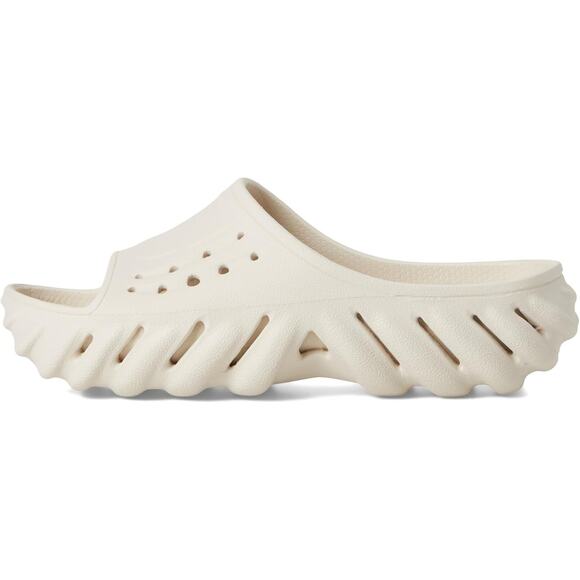 Crocs Unisex Stucco Echo Slide Shoes US Mens 12 Womens 14 White NWOB - Picture 2 of 14